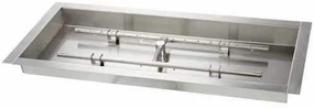 HPC Fire 78 X 16" Pan H-Burner 78X16SS-H-LPportable outdoor fire pit with lid