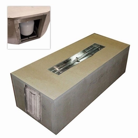 HPC Fire 80 x 24" Rectangular Fire Pit Enclosure Kit UST80X24/48FPPKCEK-LPportable outdoor fire pit with lid