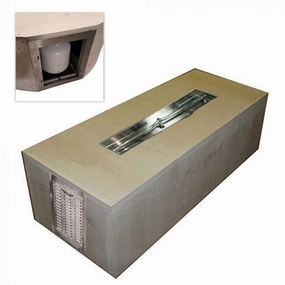 HPC Fire 80 x 24" Rectangular Fire Pit Enclosure Kit UST80X24/48FPPKCEK-LPportable outdoor fire pit with lid