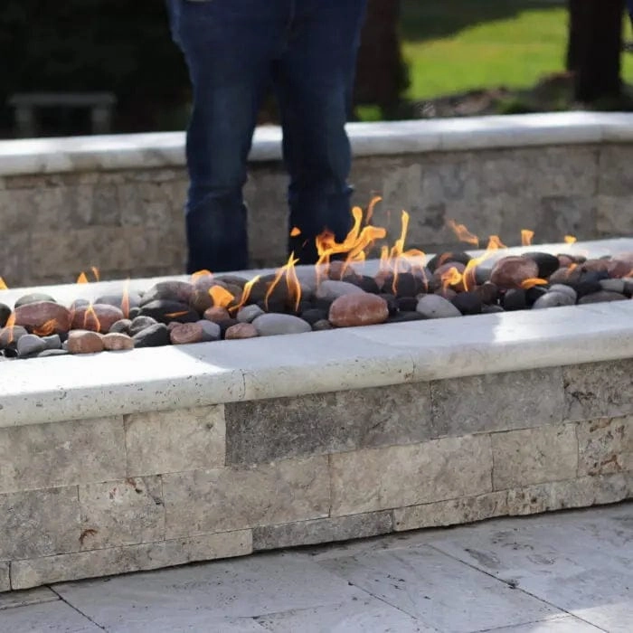 HPC Fire 96" Linear Trough Electronic Ignition Fire Pit Insert