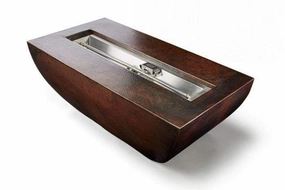 HPC Fire Phoenix Hammered Copper Gas w/ T-Burner PHOEN47X25-TRGH-EIportable outdoor fire pit with lid