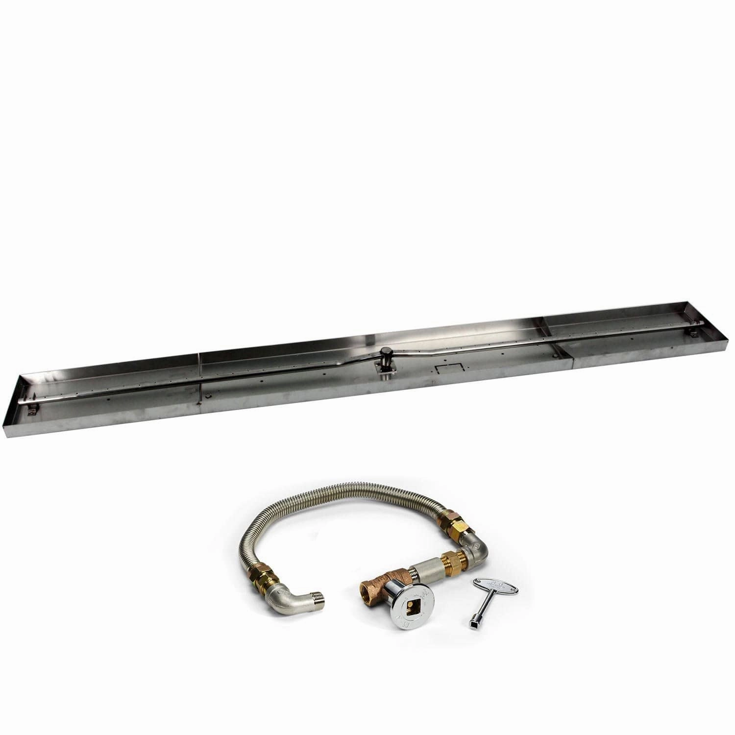 HPC Fire Pit Series Linear Interlink Burner w/MLFPK FPS-LINEAR97X8portable outdoor fire pit with lid