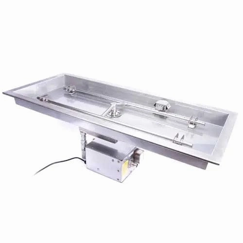HPC Fire Rectangle H-Burner Bowl Pan FPPK30X12-H-FLEXFireproof mat for under fire pit