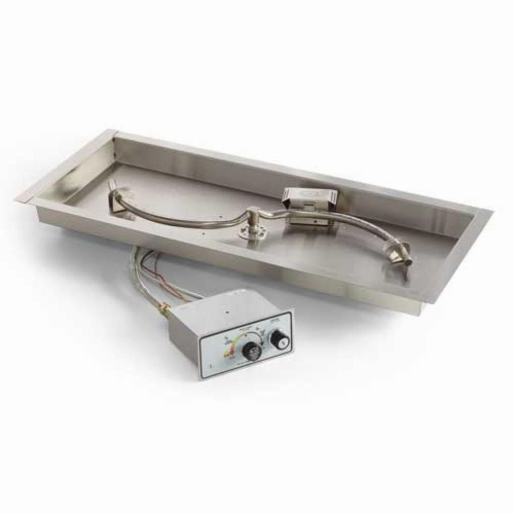 HPC Fire Rectangle S-Burner Bowl Pan Fire Pit Insert FPPK54x16-S-FLEXportable outdoor fire pit with lid