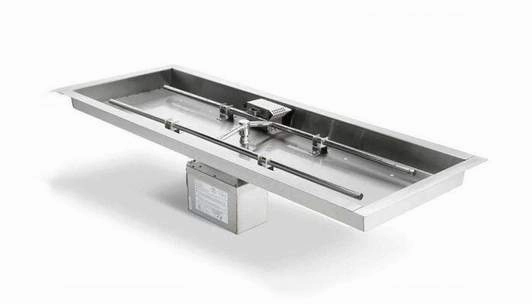 HPC Fire Rectangular Gas Fire Pit Insert 66X16SS-H-LPportable outdoor fire pit with lid