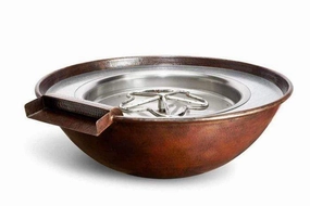HPC Fire Tempe Hammered Copper Gas Fire Pit TEMP31W-EIportable outdoor fire pit with lid