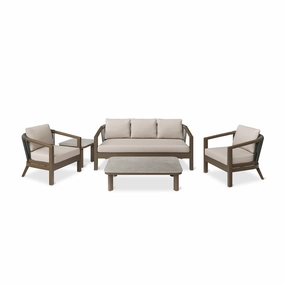 Hudson 5 Piece Seating Setaluminum alloy outdoor sofa set