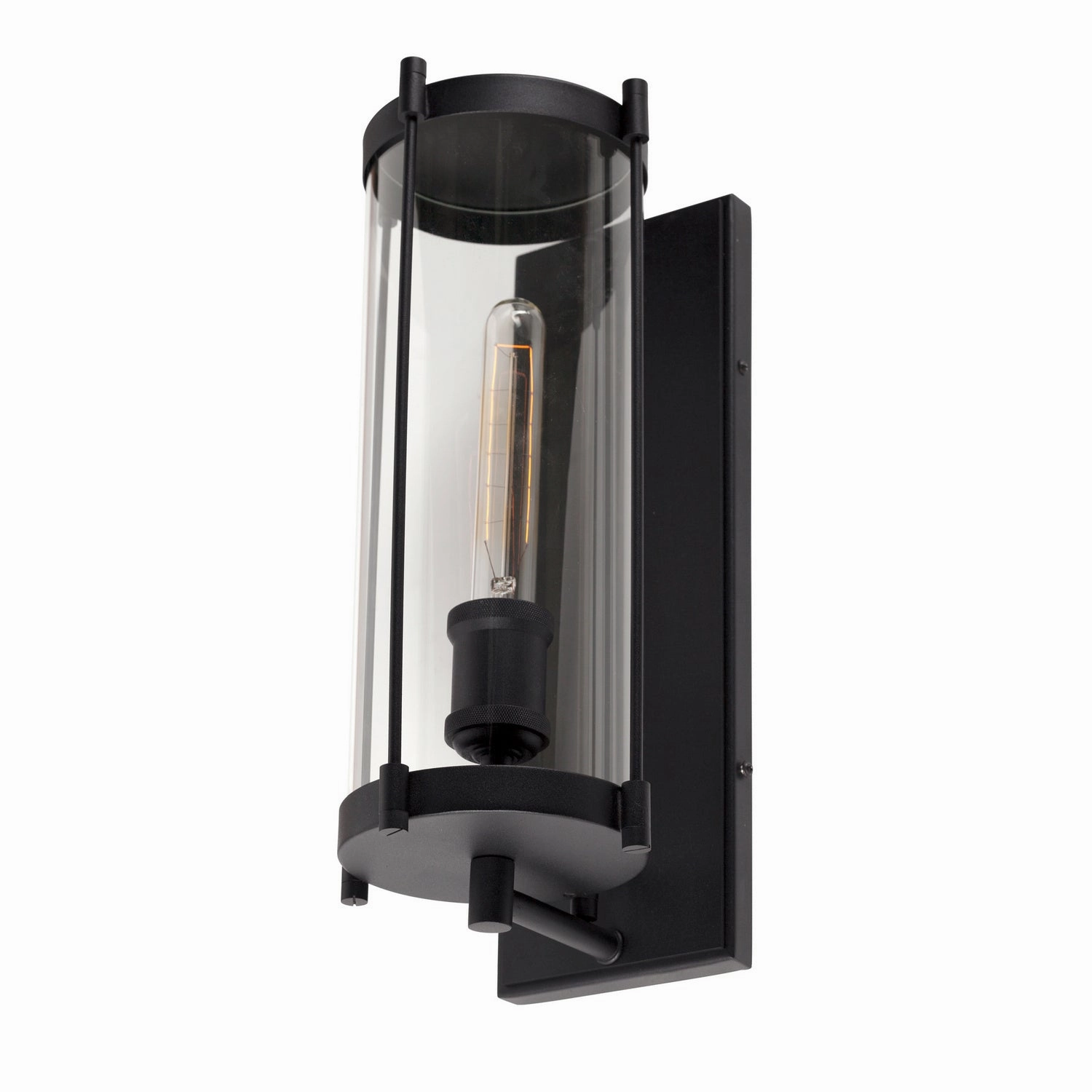 Hudson One Light Outdoor Lantern Black