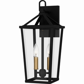 Hull Two Light Outdoor Wall Mount Matte BlackOutdoor wall sconces with motion sensor
