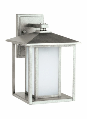 Hunnington One Light Outdoor Wall Lantern Weathered PewterOutdoor wall sconces with motion sensor