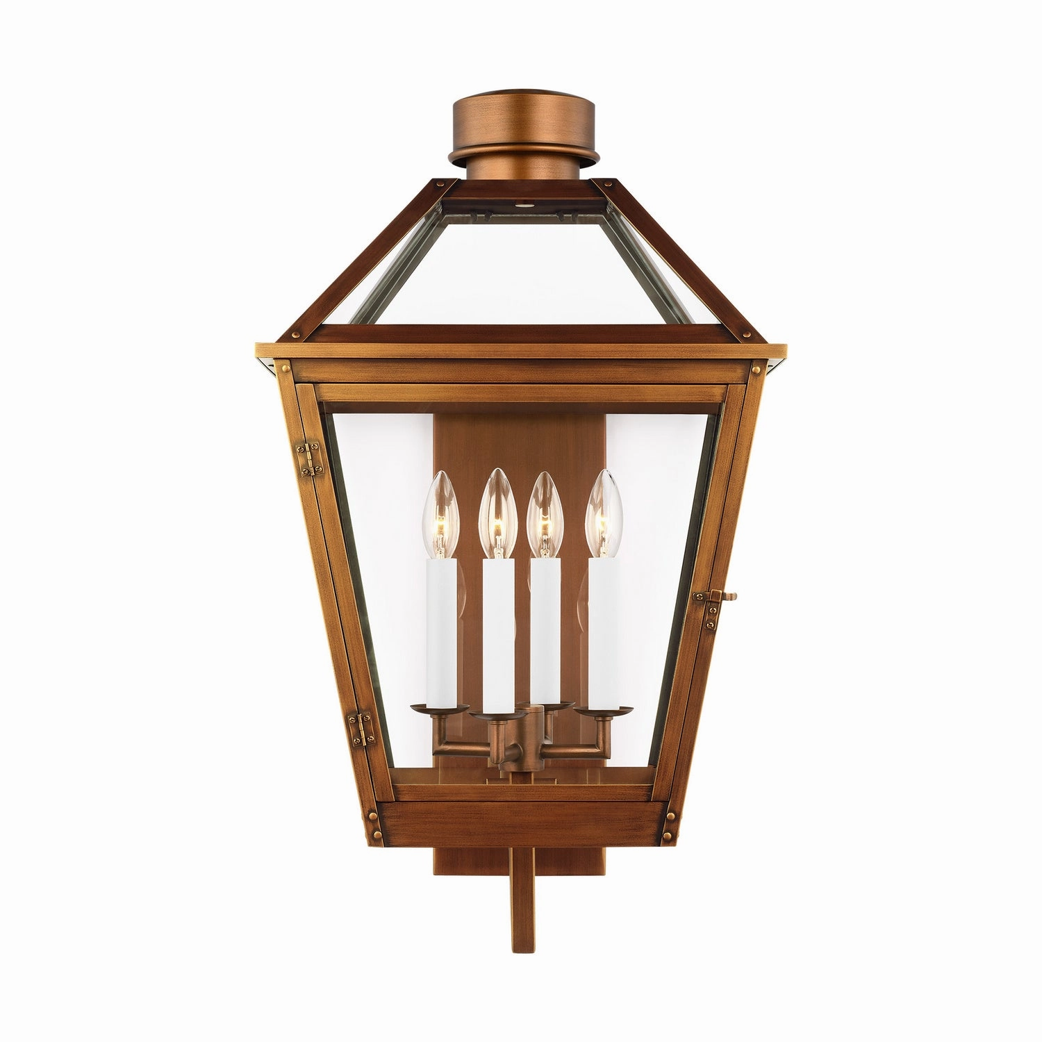 Hyannis Four Light Lantern Natural CopperOutdoor wall sconces with motion sensor