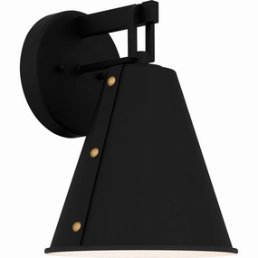 Hyde One Light Outdoor Wall Mount Matte BlackOutdoor wall sconces with motion sensor