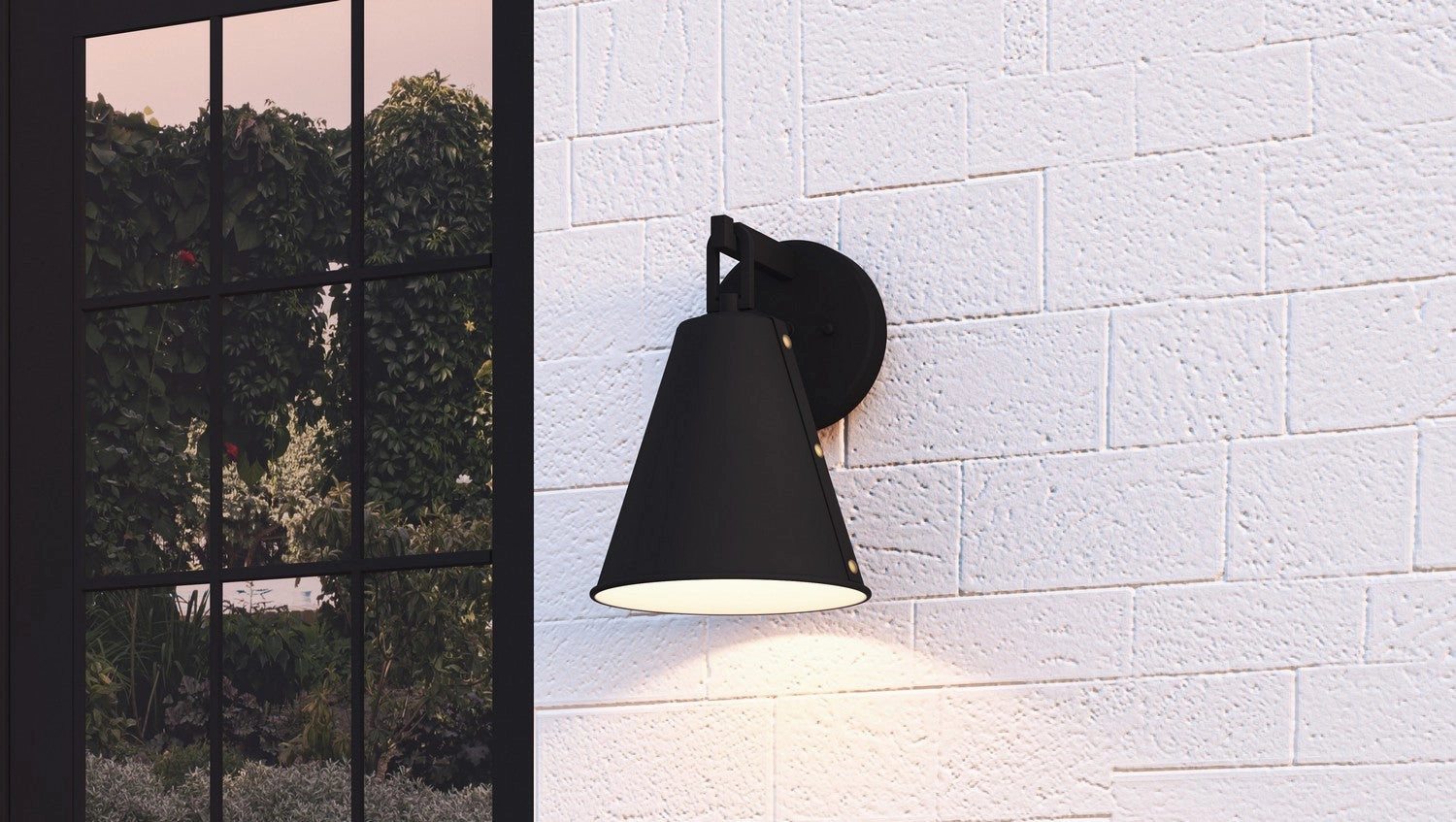 Hyde One Light Outdoor Wall Mount Matte Black