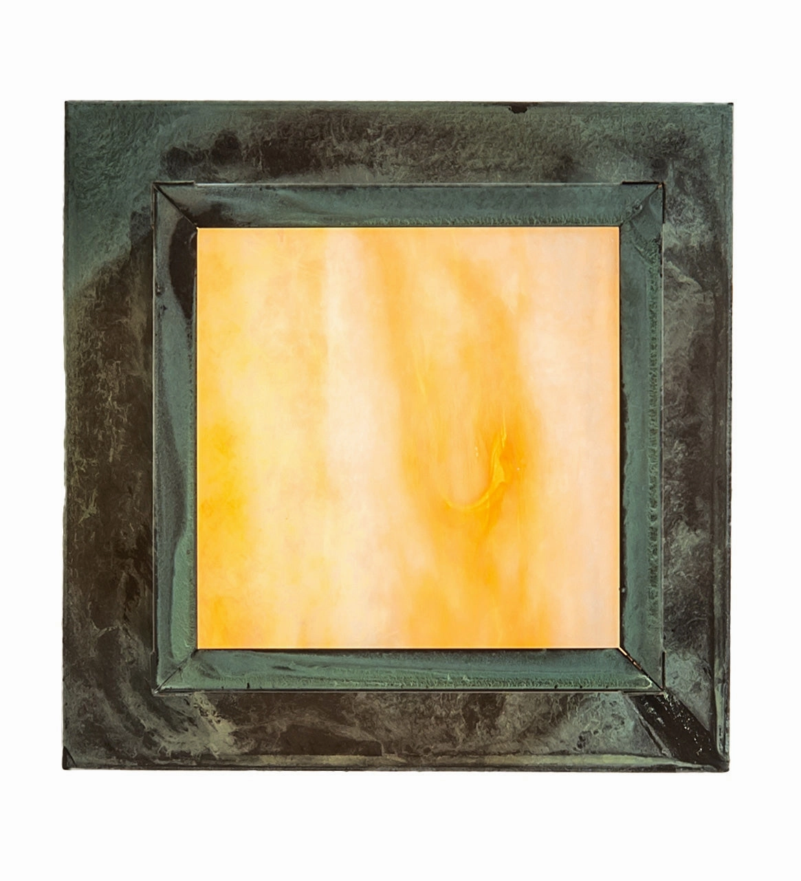 Hyde Park One Light Flushmount Verdigris