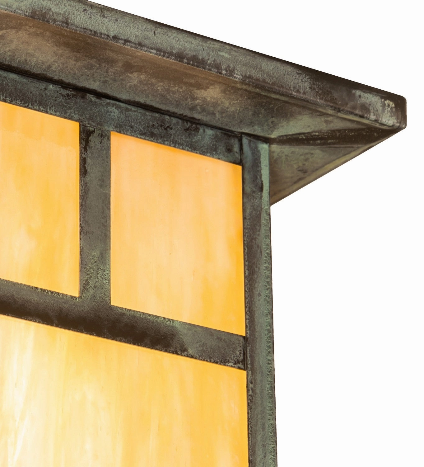 Hyde Park One Light Flushmount Verdigris
