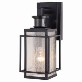 Hyde Park One Light Outdoor Motion Sensor Wall Mount Espresso BronzeOutdoor wall sconces with motion sensor