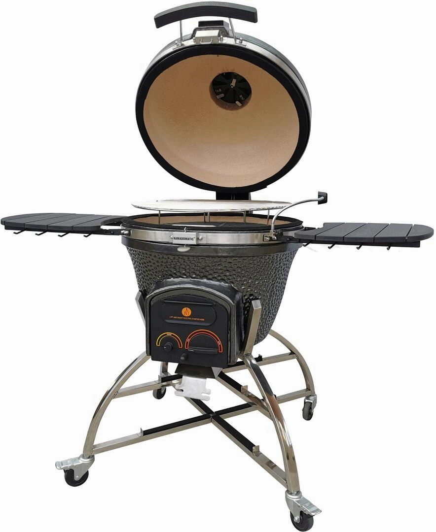 Icon Grills XD702 Maxis Gunmetal Kamado Charcoal Grill CGXD702GMAXIS