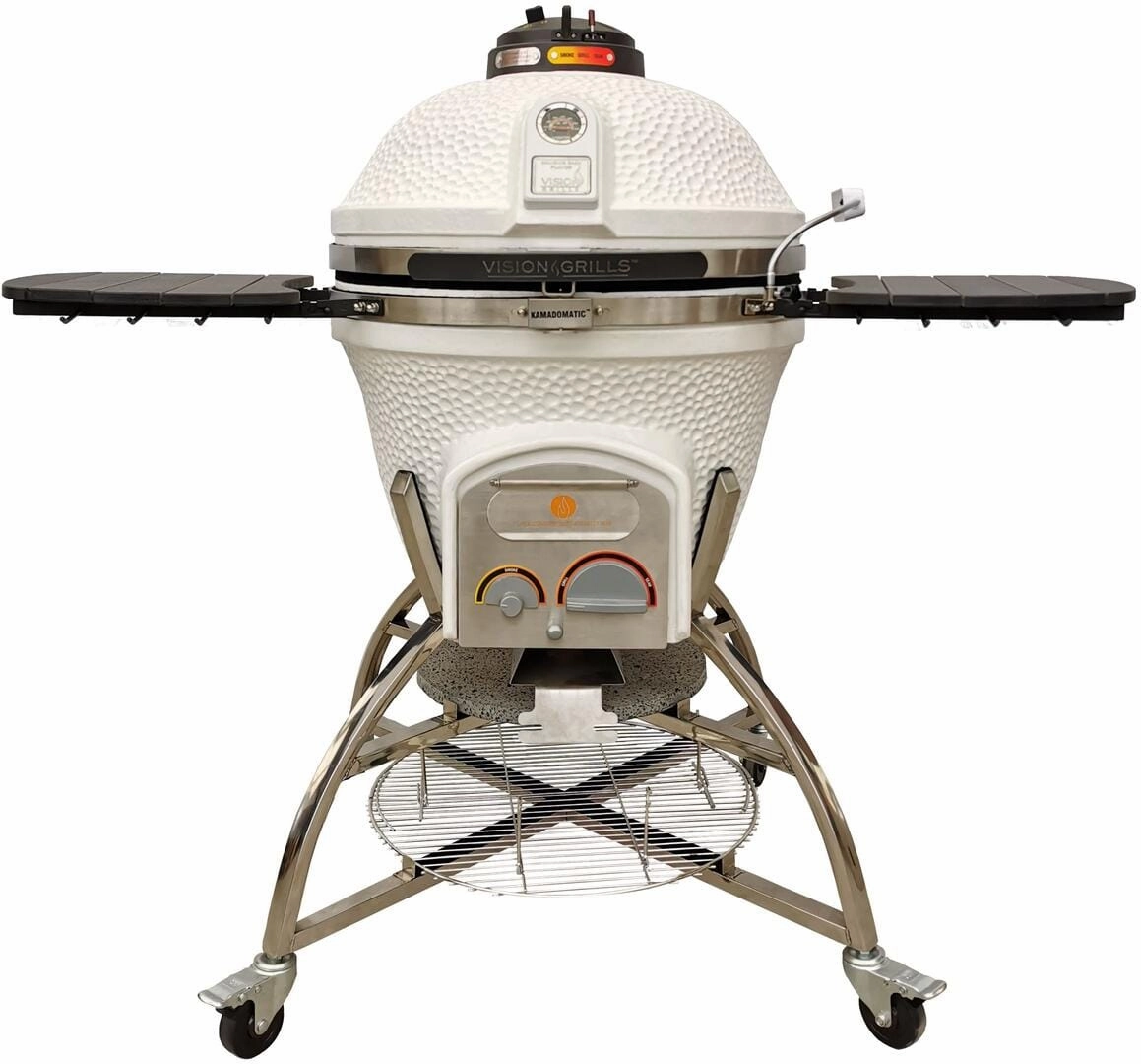 Icon Grills XD702 Maxis White Kamado Charcoal Grill CGXD702WMAXIS large capacity charcoal BBQ grills