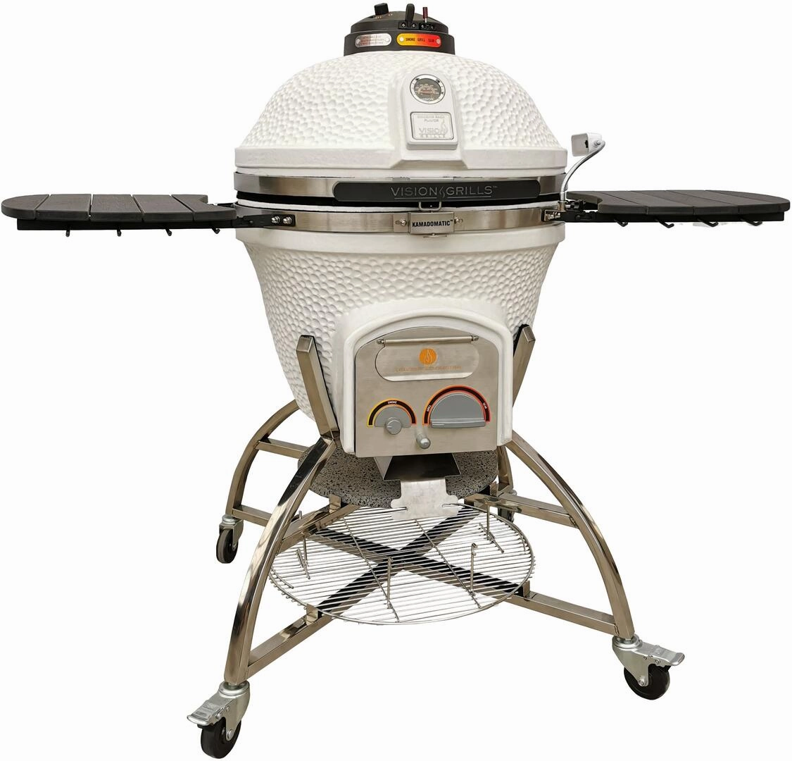 Icon Grills XD702 Maxis White Kamado Charcoal Grill CGXD702WMAXIS