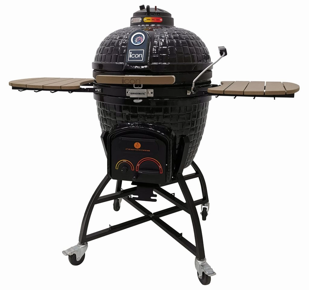 Icon Grills XR402 Deluxe Black Kamado Charcoal Grill CGXR402BDELUXE large capacity charcoal BBQ grills