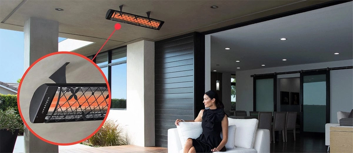 Infratech C-2524 39-inch All-Weather Single Element Heater with Traditional Fascia - 240V
