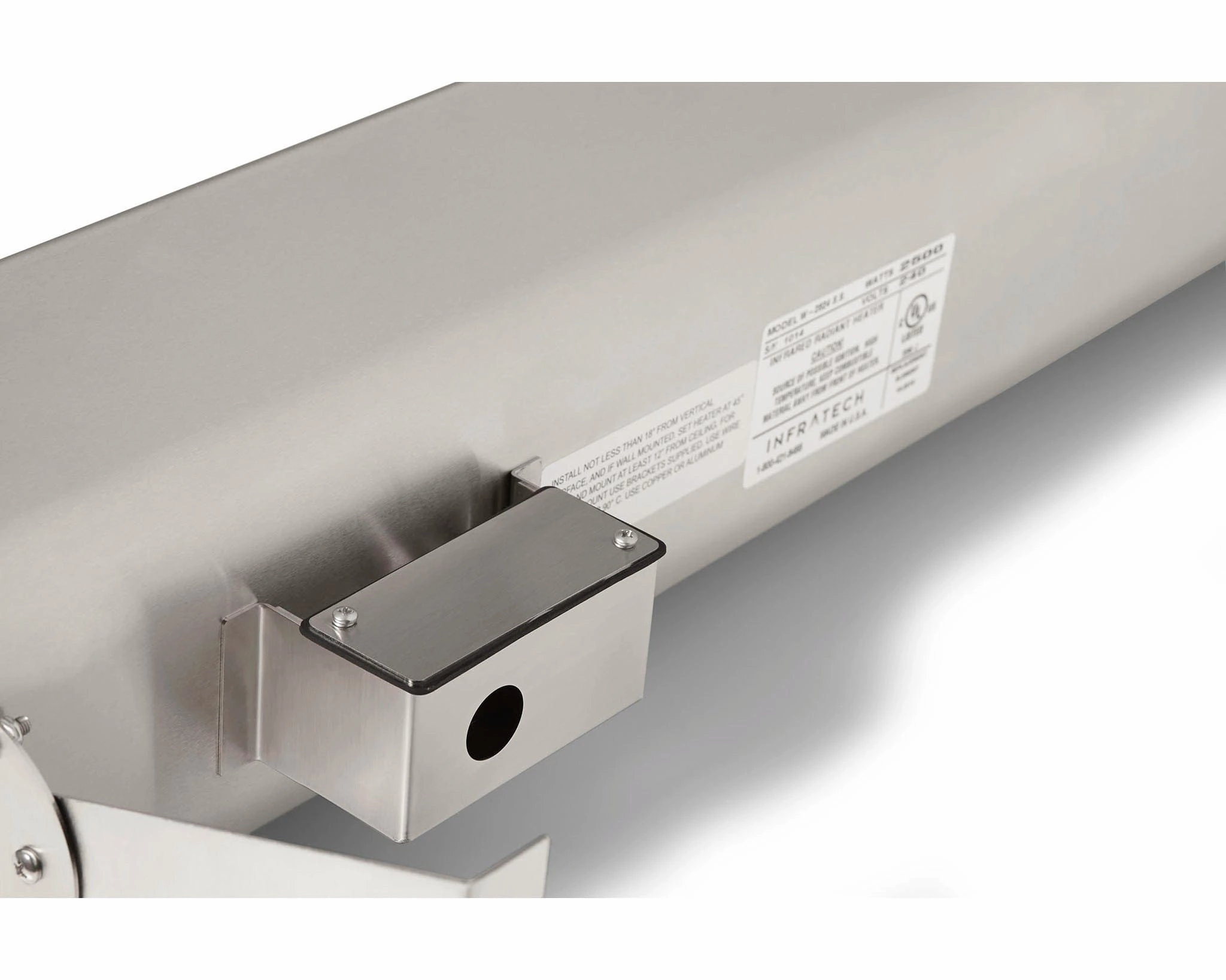 Infratech W-1012 33-inch Stainless Steel All-Weather Single Element Heater - 120V