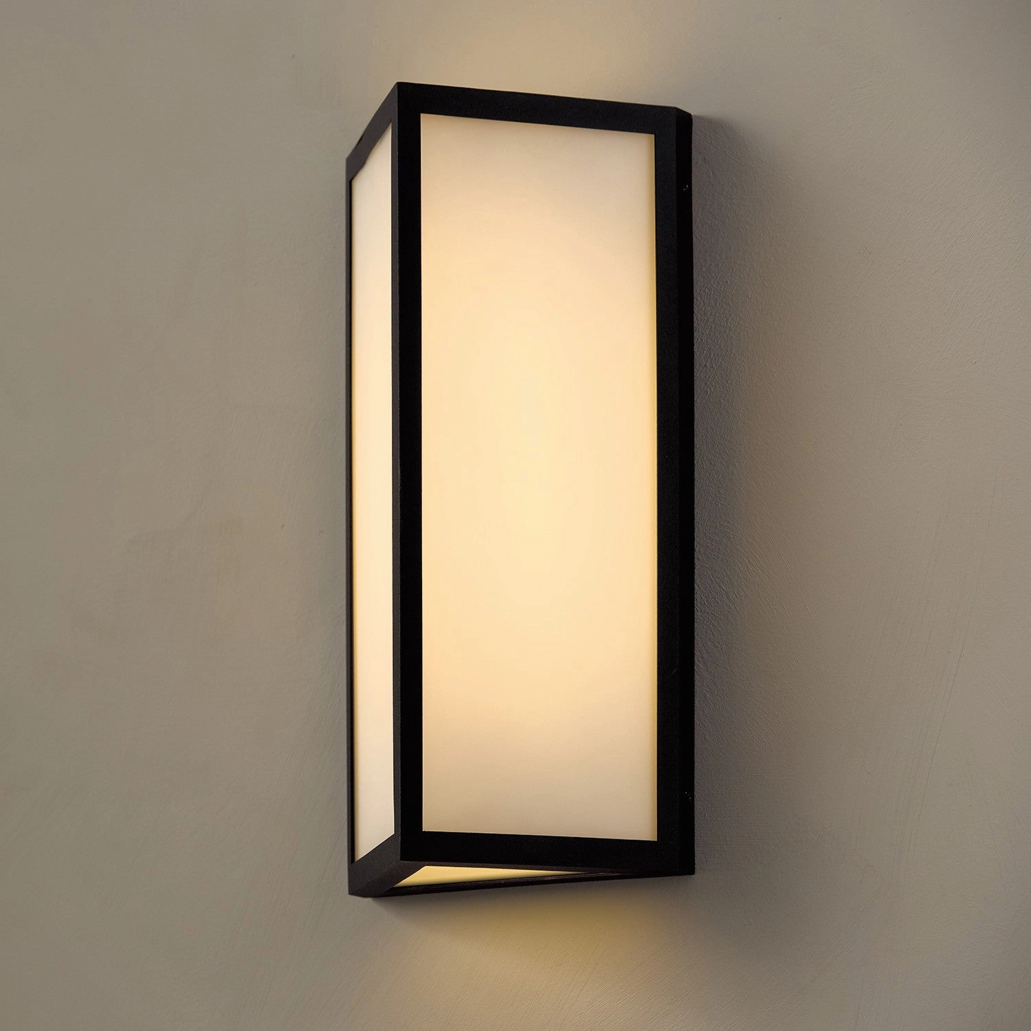 Irvin One Light Outdoor Wall Lantern Black