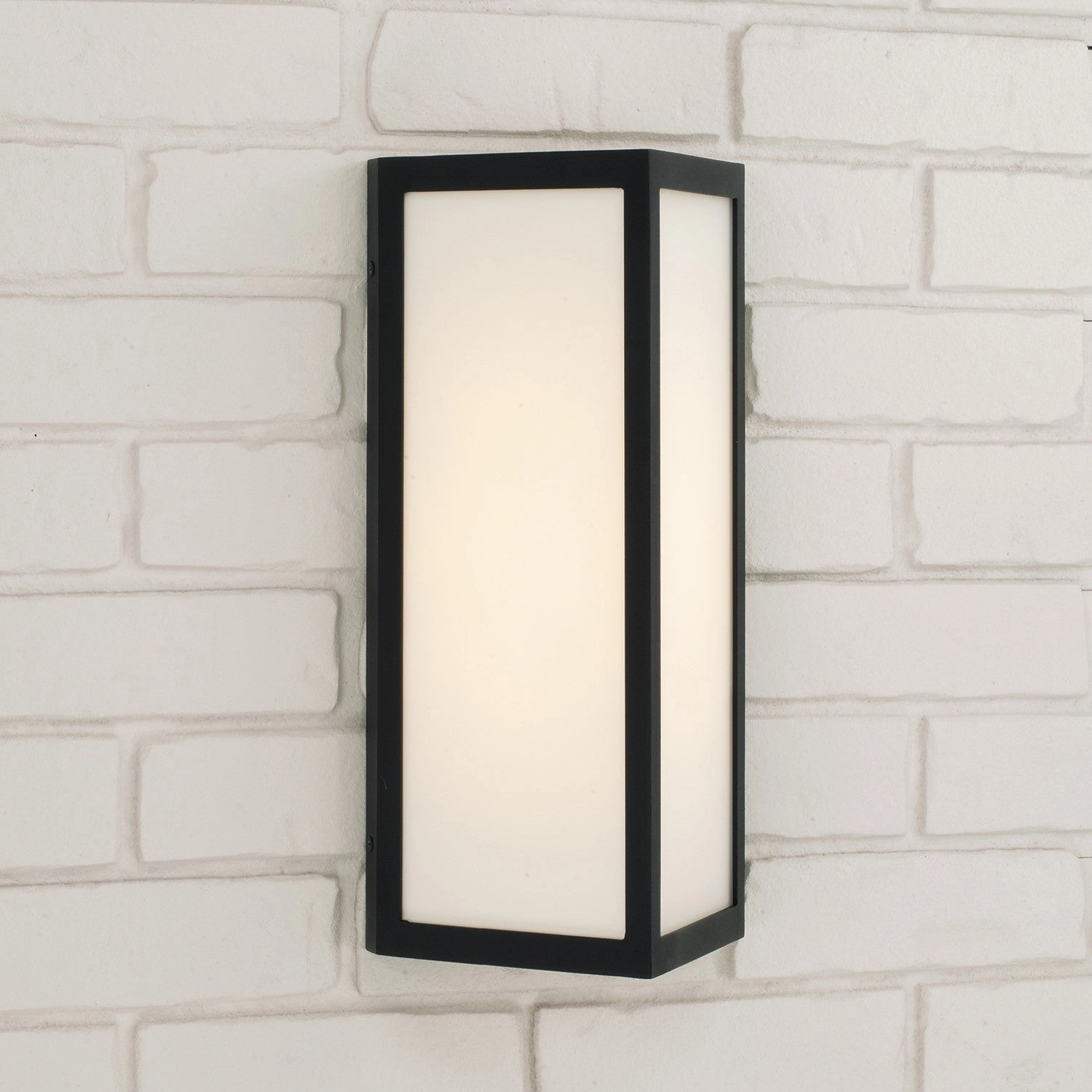 Irvin One Light Outdoor Wall Lantern Black