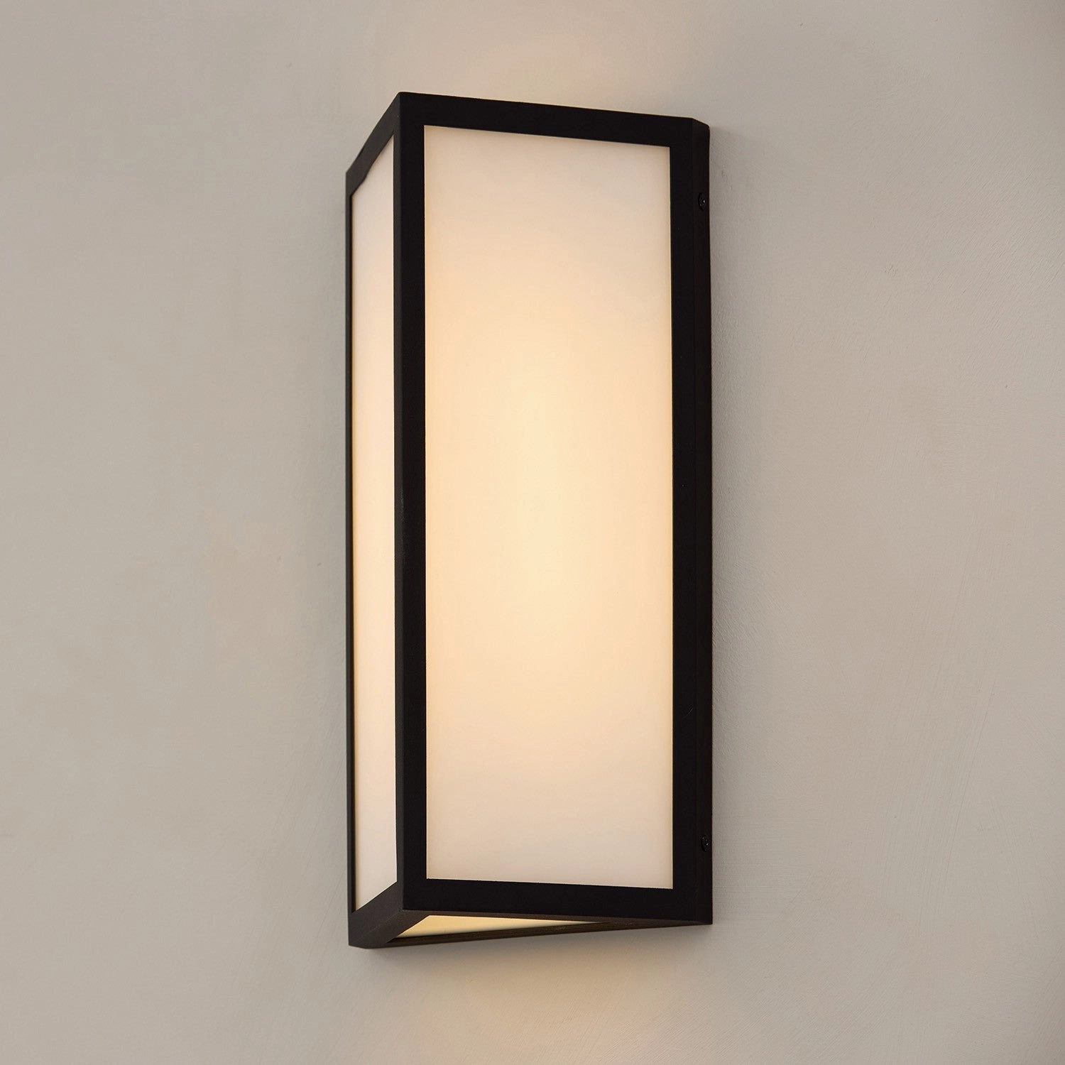 Irvin One Light Outdoor Wall Lantern Black
