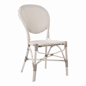Isabell Side Chair - AluRattan Outdoor - Stackableoutdoor patio dining furniture set
