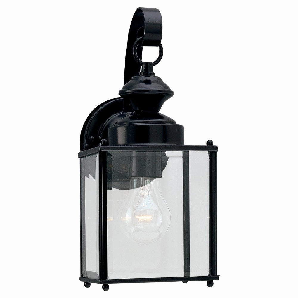 Jamestowne One Light Outdoor Wall Lantern BlackOutdoor wall sconces with motion sensor