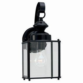 Jamestowne One Light Outdoor Wall Lantern BlackOutdoor wall sconces with motion sensor
