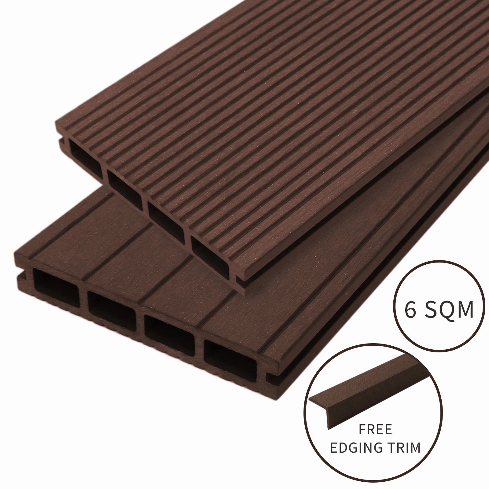 Jard Composite Decking - 6 SQM - Conker Brown