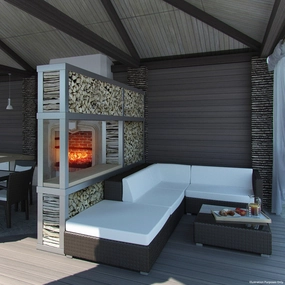 Jard Composite Decking - 7 SQM - Castle Greyoutdoor patio furniture set