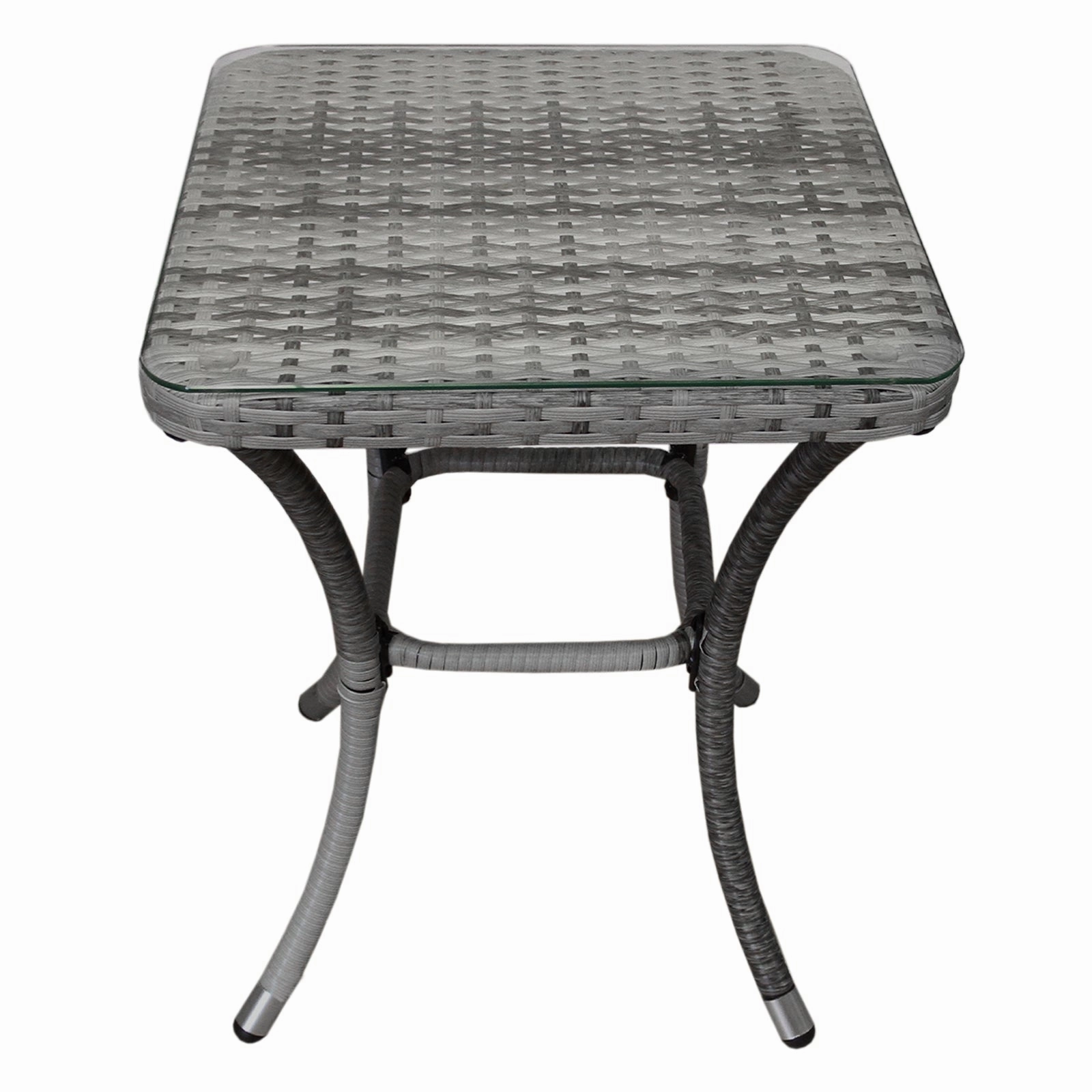 Jard Rattan Bistro Set Grey