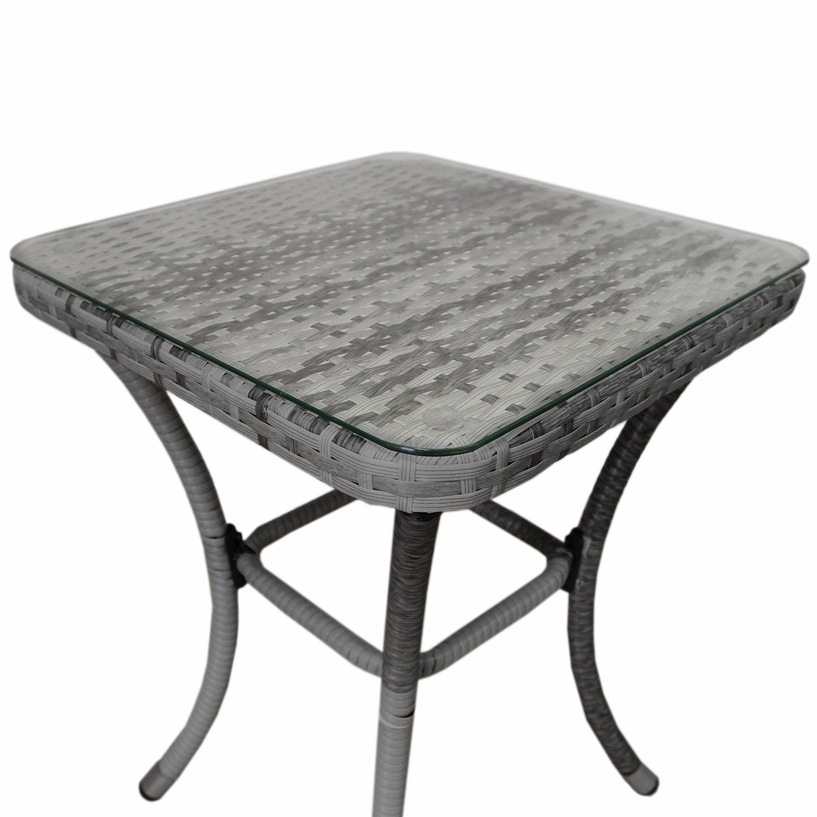 Jard Rattan Bistro Set Grey