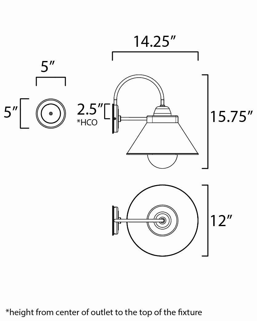 Jetty One Light Outdoor Wall Lantern Black
