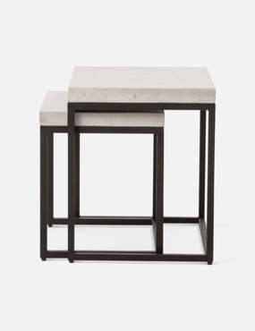 Kallia Indoor / Outdoor Nesting Side Tables (Set of 2)outdoor patio furniture set