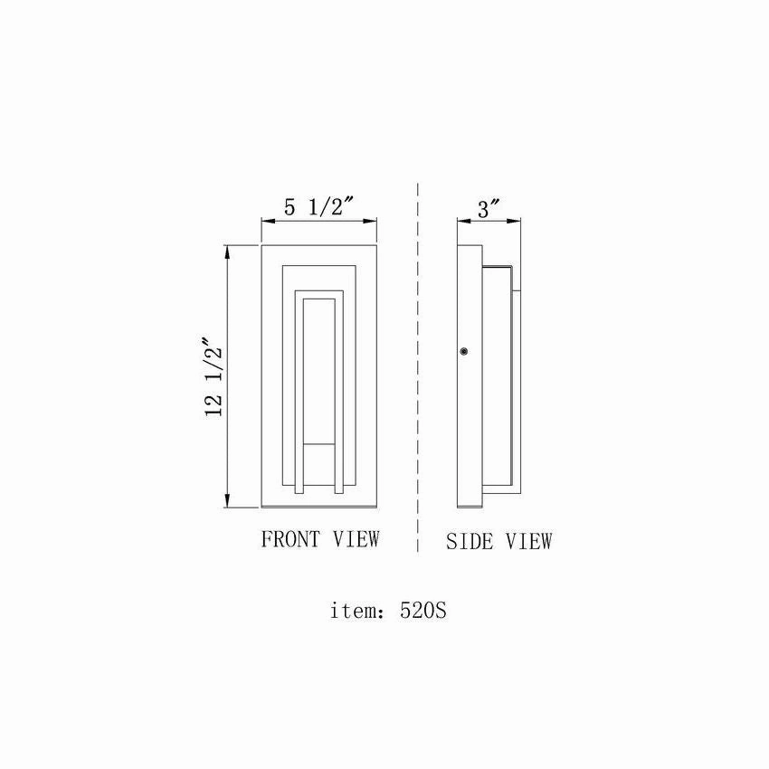 Keaton 1-Light 12.5" Outdoor Wall Light