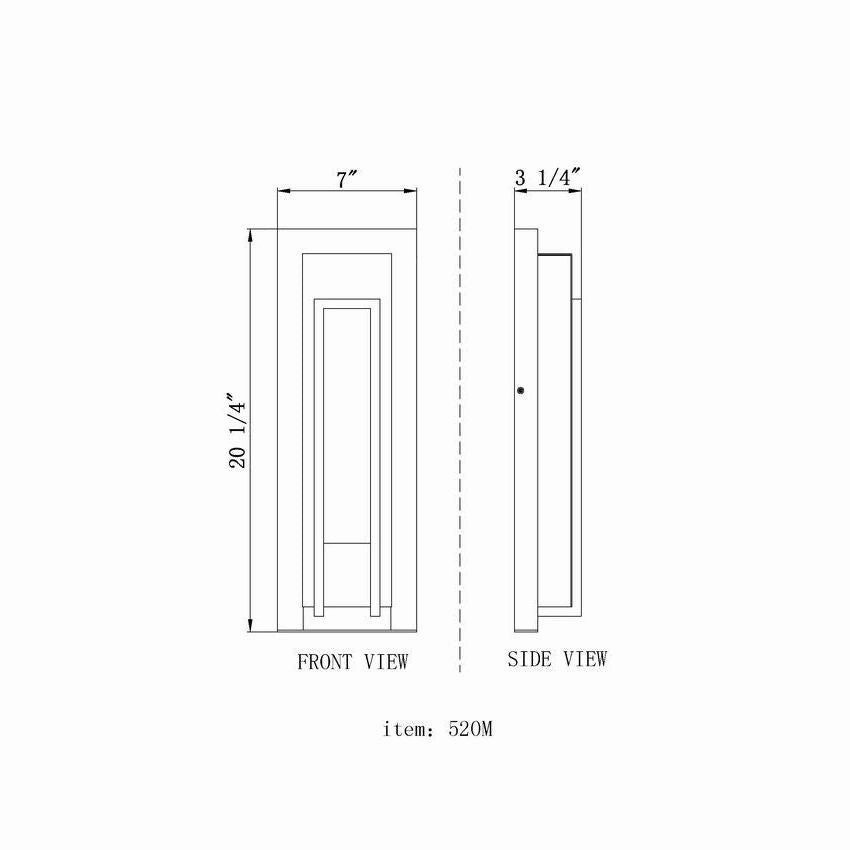 Keaton 1-Light 20.25" Outdoor Wall Light