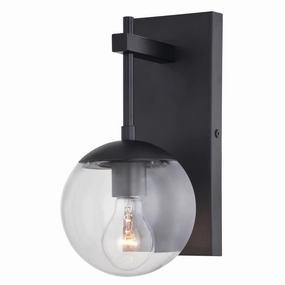 Keeler One Light Outdoor Wall Mount Matte BlackOutdoor wall sconces with motion sensor