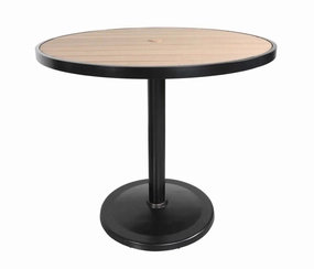 Kensington 48" Round Pedestal Balcony Tableoutdoor patio dining furniture set