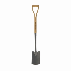Kent & Stowe Carbon Steel Border Spade premium quality garden tool set with case