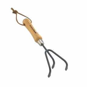 Kent & Stowe Carbon Steel Hand 3 Prong Cultivator premium quality garden tool set with case