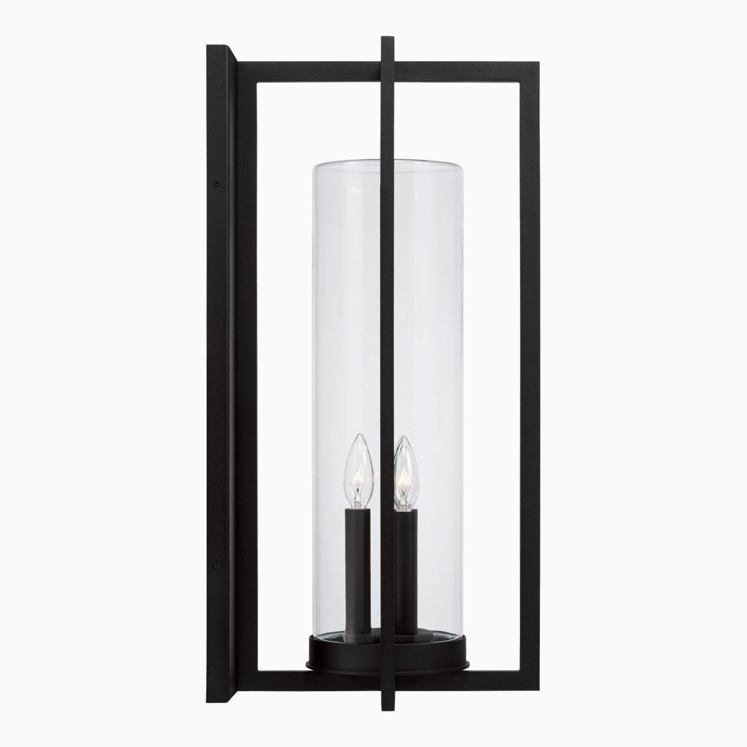 Kent Three Light Outdoor Wall Lantern Black