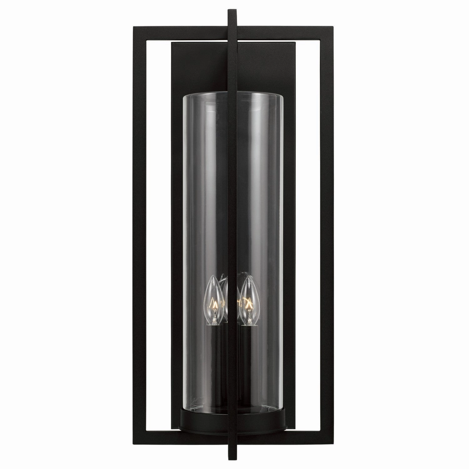 Kent Three Light Outdoor Wall Lantern Black
