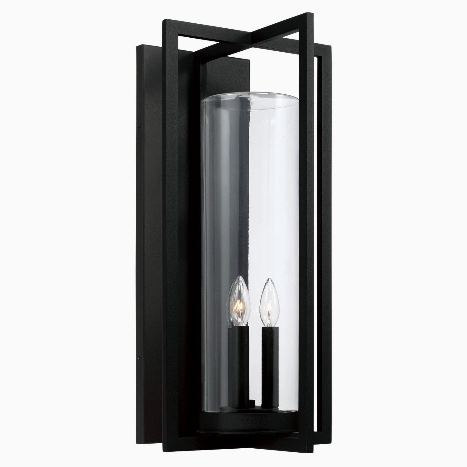 Kent Three Light Outdoor Wall Lantern BlackOutdoor wall sconces with motion sensor