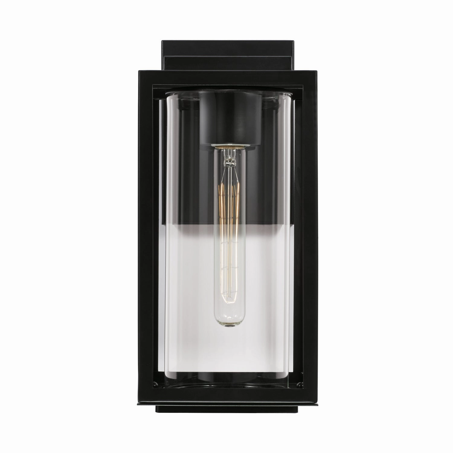 Kessler One Light Outdoor Wall Lantern Matte Black