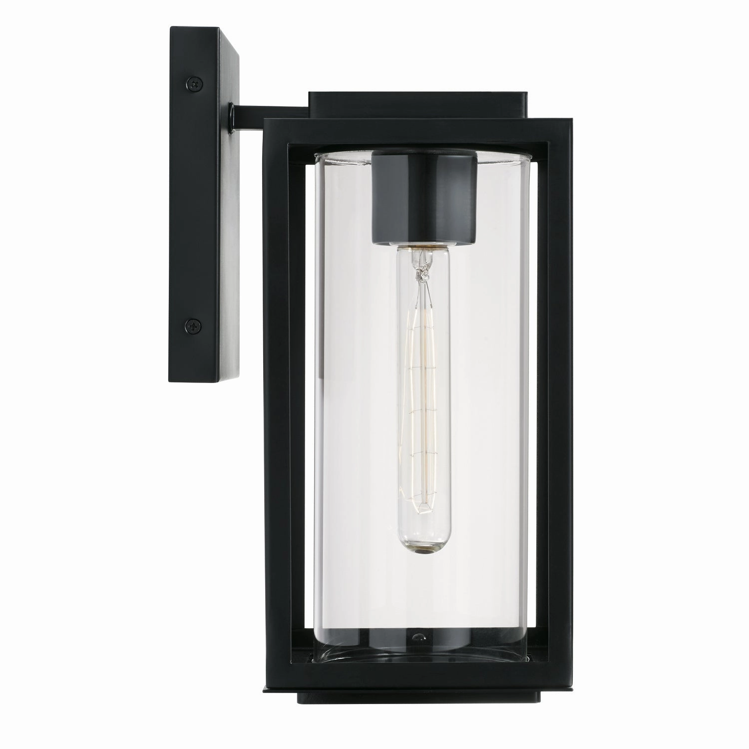 Kessler One Light Outdoor Wall Lantern Matte Black