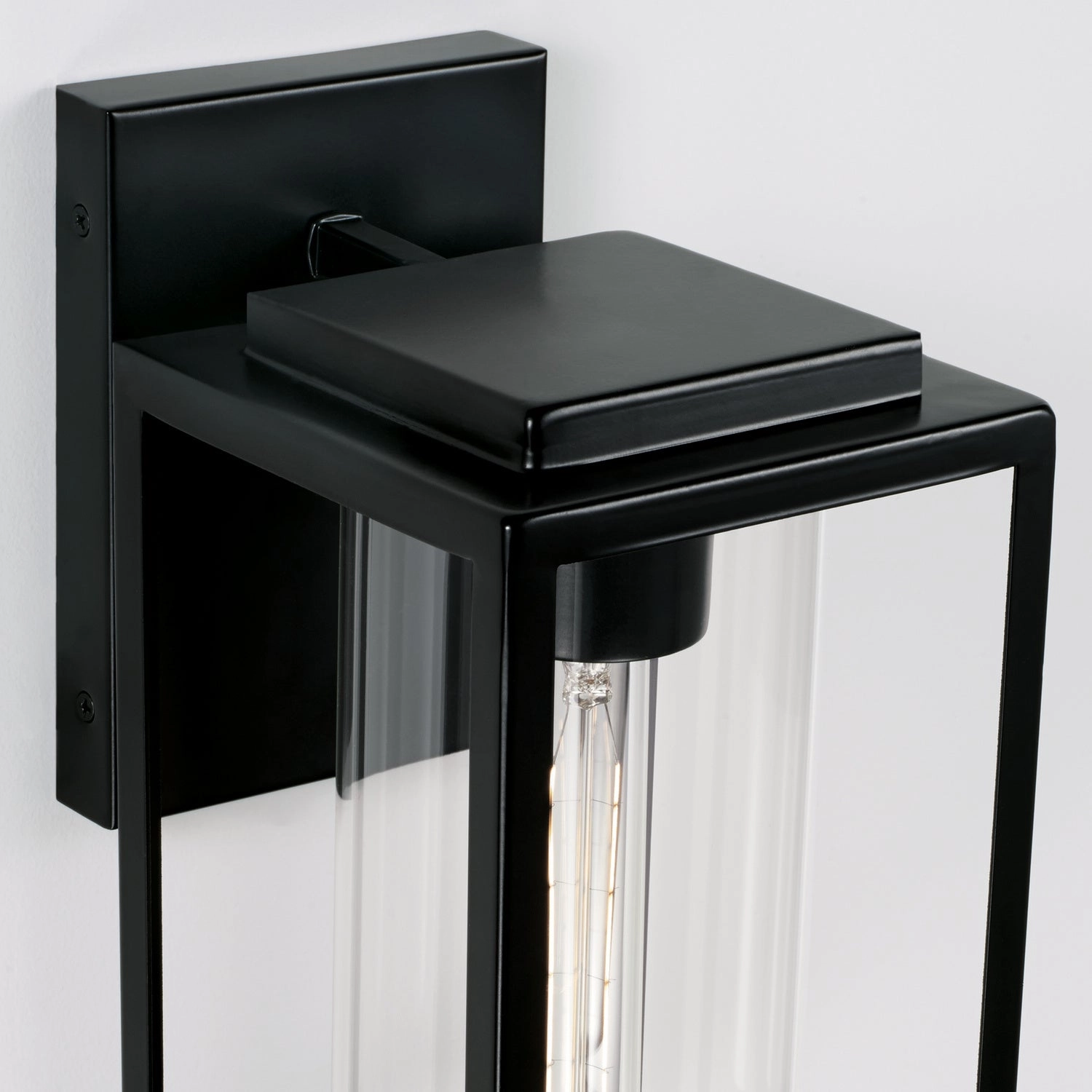 Kessler One Light Outdoor Wall Lantern Matte Black